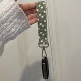 Olive Checkered Keychain Set