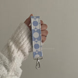 Retro Blue Keychain