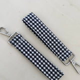 Black Plaid Keychain