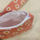 Coral Daisies Keychain Set