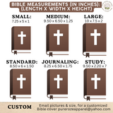 Bible Cover with Corinthians Verse Scripture Floral