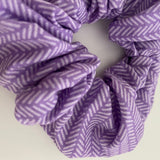 Lilac Diagonal Scrunchie