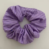 Lilac Diagonal Scrunchie