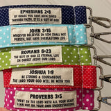Bible verse keychain, Faith inspired key fob