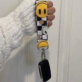 Checkered Smiles Keychain