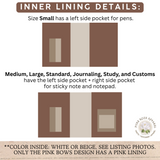 Bible Cover Sleeve, Handmade Citrus Orange Pattern