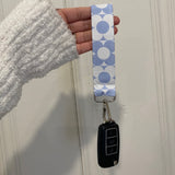 Retro Blue Keychain