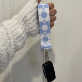 Retro Blue Keychain