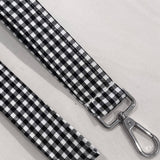 Black Plaid Keychain