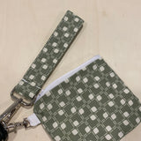 Olive Checkered Keychain Set