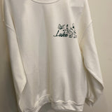 Wildflowers White Crewneck Sweatshirt