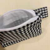 Black Plaid Keychain Set