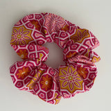 Geometric Pink Scrunchie