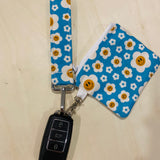 Aqua Blue Keychain Set
