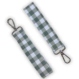 Sage Plaid Keychain