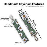 Green Daisies Keychain