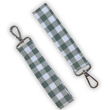 Sage Plaid Keychain
