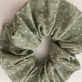 Sage Stems Scrunchie
