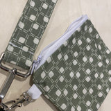 Olive Checkered Keychain Set