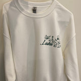 Wildflowers White Crewneck Sweatshirt