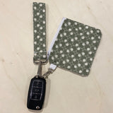 Olive Checkered Keychain Set