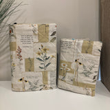 Bible Cover with Corinthians Verse Scripture Floral