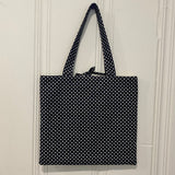 Black Polka Dot Tote Bag
