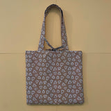 Mocha Brown Hearts Tote Bag
