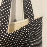 Black Polka Dot Tote Bag