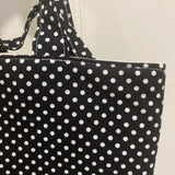 Black Polka Dot Tote Bag