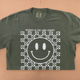 Smiles Checkered T-shirt