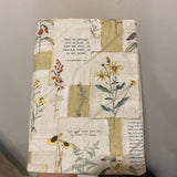 Bible Cover with Corinthians Verse Scripture Floral