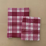 Burgundy Plaid Bible Cover
