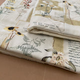 Bible Cover with Corinthians Verse Scripture Floral