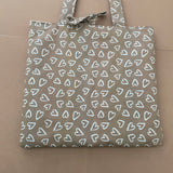 Mocha Brown Hearts Tote Bag