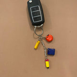 Keychain with Charms (School Theme)