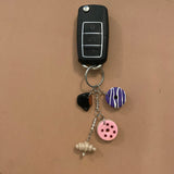 Keychain with Charms (Coffee Theme)