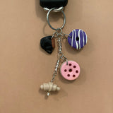 Keychain with Charms (Coffee Theme)