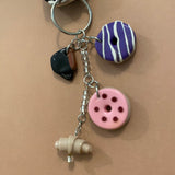 Keychain with Charms (Coffee Theme)