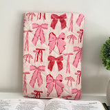 Bible Cover Sleeve, Handmade Pink Bows