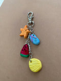 Keychain with Charms (Beach Theme)