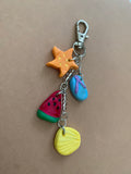 Keychain with Charms (Beach Theme)