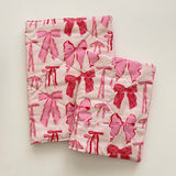 Bible Cover Sleeve, Handmade Pink Bows