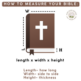 Bible Cover with Corinthians Verse Scripture Floral