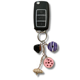 Keychain with Charms (Coffee Theme)