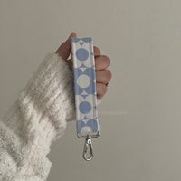 Retro Blue Keychain