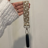 Retro Tan Keychain