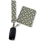 Olive Checkered Keychain Set