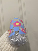 Blooming Flowers Glass Tumbler
