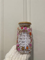 Psalm Wonderfully Made Glass Tumbler Cup